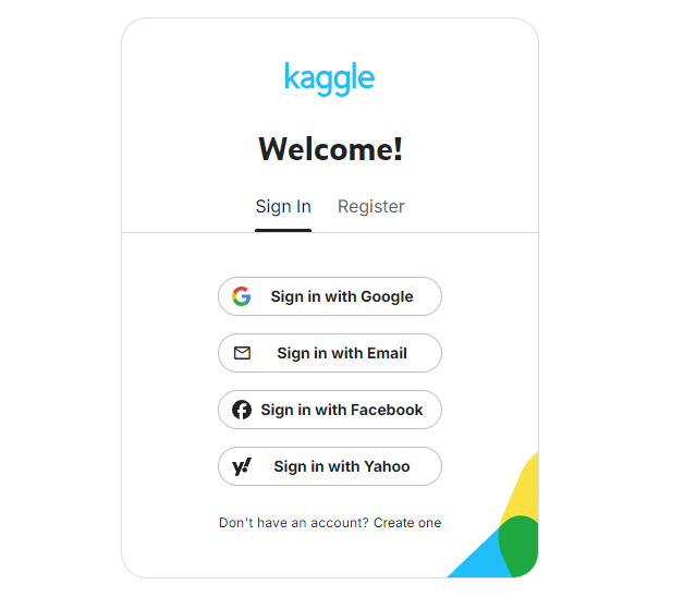 Kaggle Sign In