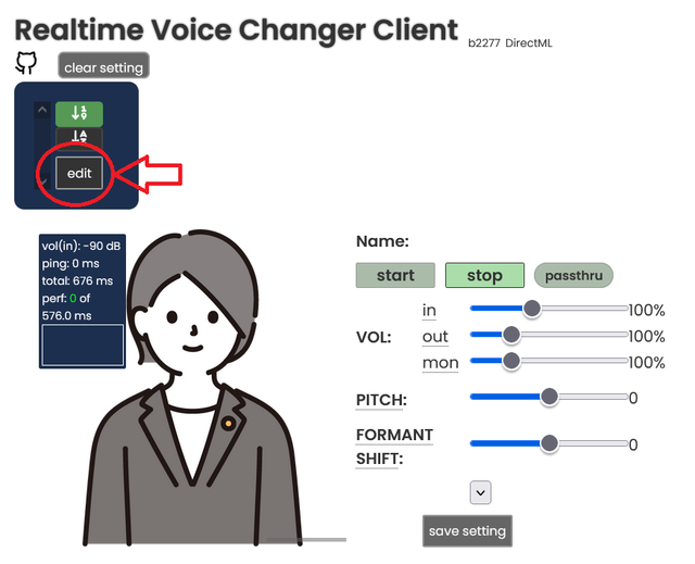 Edit Button in Wokada Deiteris Fork to Add Models