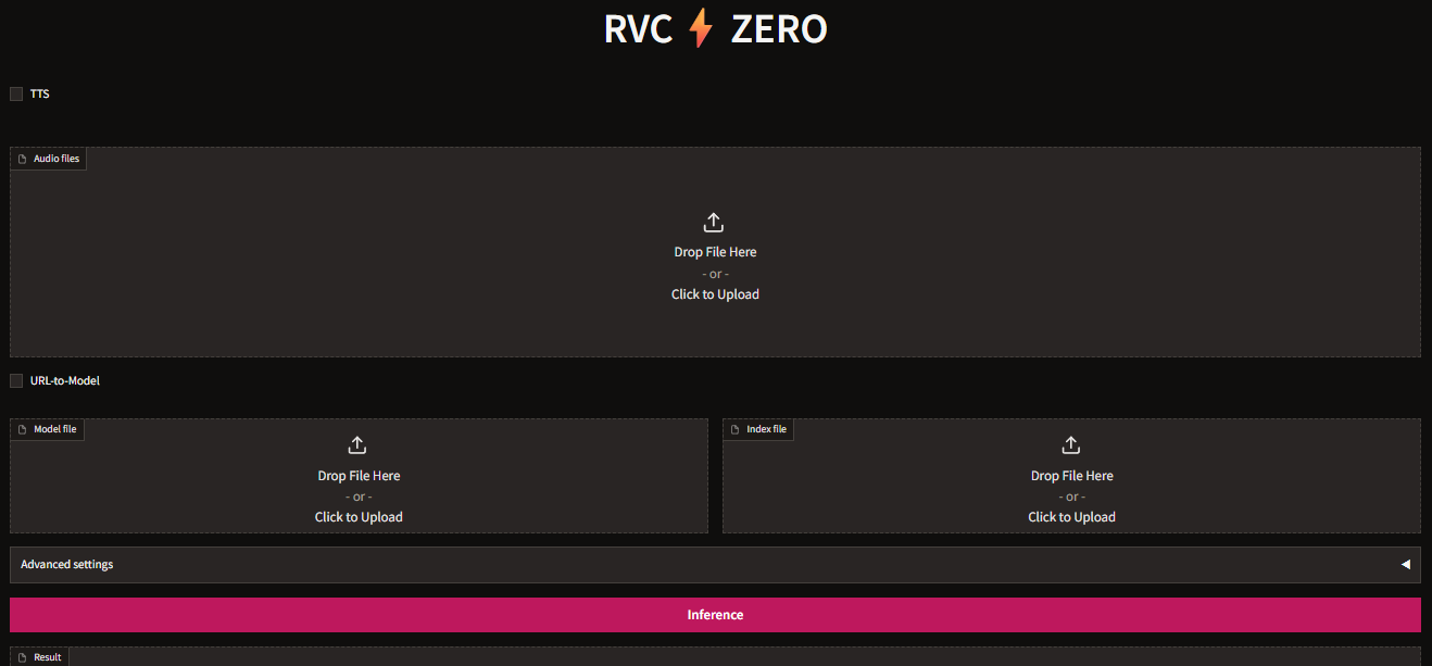 RVC Zero main interface