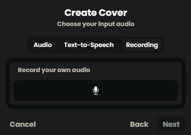 Recording audio directly on Weights.