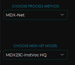 UVR Process Method & Model Selection